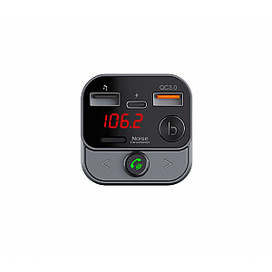 Automobilinis FM MP3 siųstuvas su BT funkcija, USB LCD FM-84B QC3.0