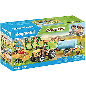 Playmobil Country 71442 Traktorius su priekaba ir vandens baku