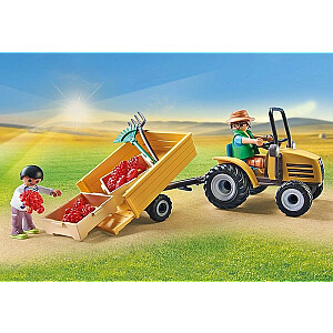 Playmobil Country 71442 Traktorius su priekaba ir vandens baku