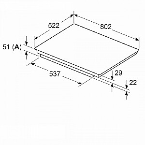Indukcinė viryklė 80 cm PVS831HB1E