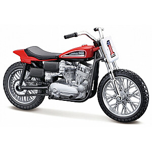 Металлическая модель HD 1972 XR750 Гоночный мотоцикл 1/18