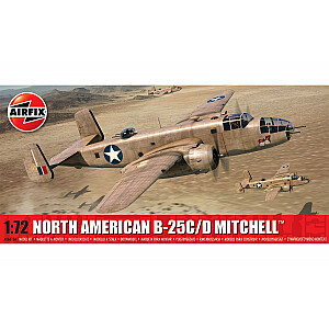 Модель до склейания North American B-25C/D Mitchell 1/72