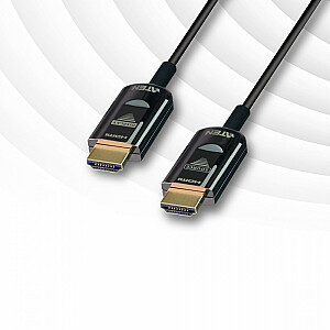 Tikras 4k HDMI 2.0 aktyvusis optinis kabelis, 20 m ilgio