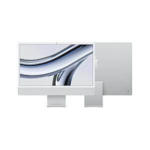 24 colių „iMac“: M3 8/10 8 GB SSD 512 GB – sidabrinis