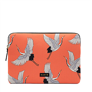 Casyx | Fits up to size 13 ”/14 " | Casyx for MacBook | SLVS-000006 | Sleeve | Coral Cranes | Waterproof