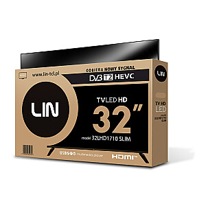 Телевизор 32 дюйма LIN 32LHD1710 Slim HD Ready DVB-T2