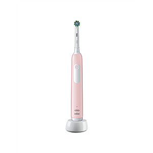 Oral-B | Pro Series 1 Cross Action | Electric Toothbrush | Rechargeable | For adults | Pink | Number of brush heads included 1 | Number of teeth brushing modes 3