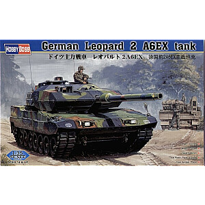Plastikinis vokiečių tanko Leopard 2 A6EX modelis.