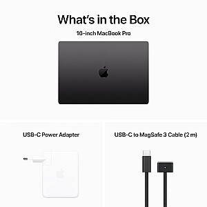 Apple MacBook Pro – M3 Pro (12/18) | 16,2 colio | 36 GB | 1 TB | Mac OS | Erdvė juoda