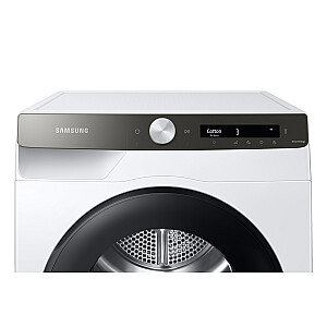 Samsung Džiovintuvas DV90T5240AT Laisvai pastatomas priekinis 9kg A+++ Baltas