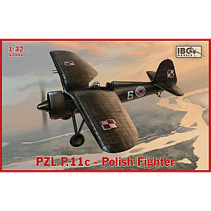 Plastikinis lenkų naikintuvo PZL P.11c modelis 1/32.