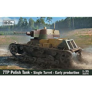 Модель пластикового 7TP Польского танка с одной башней раннего производства