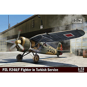 Plastikinis naikintuvo PZL P.24A/F modelis Turkijos tarnyboje 1/72