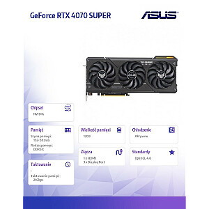 ASUS GeForce RTX 4070 SUPER TUF GAMING 12 ГБ DLSS 3