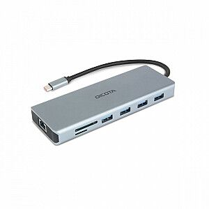 Prijungimo stotis USB-C 13 in 1 4K HDMI/DP PD 100W