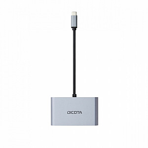 Prijungimo stotelė USB-C 5-in-1 4K HDMI/DP PD 100W