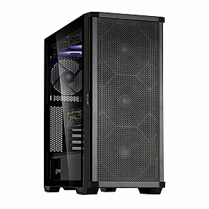 Z10 ATX Mid Tower dėklas, juodas, x4 ventiliatorius