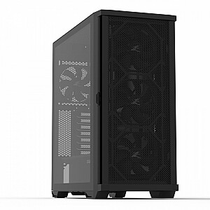 Z10 ATX Mid Tower dėklas, juodas, x4 ventiliatorius