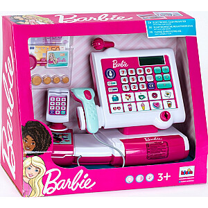 Parduotuvės kasos aparatas su Barbie skaitytuvu