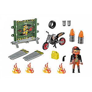 Playmobil Stuntshow 71256 Стартовый пакет Трюк-шоу со стеной огня