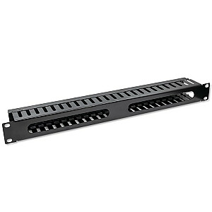 Kabelių laikiklis 19" RACK spintelėms | 24 prievadai | 1U