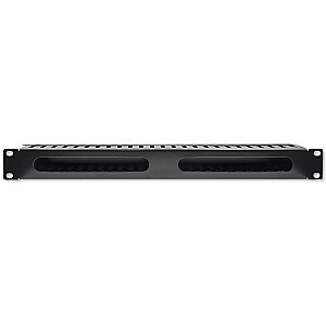 Kabelių laikiklis 19" RACK spintelėms | 24 prievadai | 1U