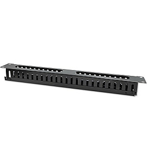 Kabelių laikiklis 19" RACK spintelėms | 24 prievadai | 1U