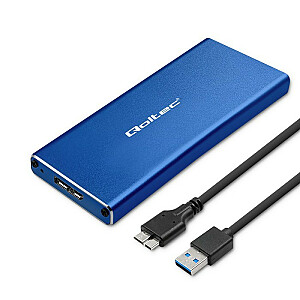 Būstas | M.2 SSD lizdas | SATA | NGFF | USB 3.0 | Super greitis 5 Gbps | 2 TB | Mėlyna