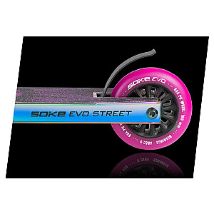 SOKE EVO street черный неохромный трюковый самокат