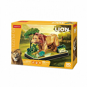 3D galvosūkiai gyvūnai – liūtas