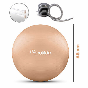 Мяч для аэробики для беременных 65 см NS-951 бежевый