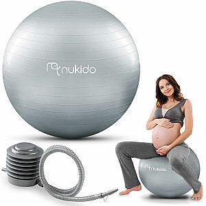 Мяч для аэробики для беременных 65 см NS-951 серый