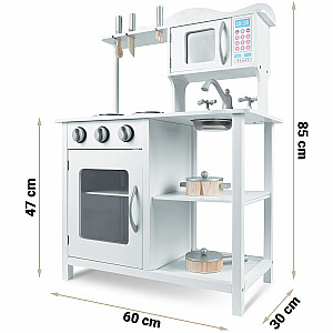 Medinė vaikiška virtuvė 60 x 30 x 85 cm.