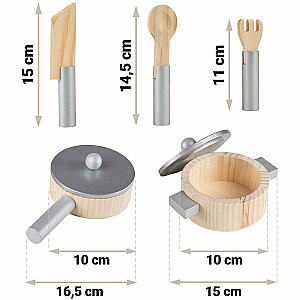 Medinė vaikiška virtuvė 60 x 30 x 85 cm.