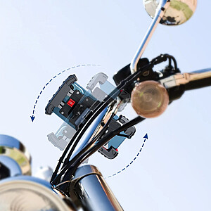 „Joyroom“ universalus dviračio telefono laikiklis, motociklo vairas, juodas (JR-ZS264)