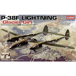 P-38F Lighting Glacier Girl 1/48 Veiksmo figūrėlės modelis