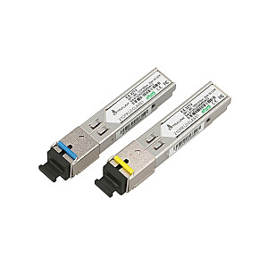 SFP1.25G SFP WDM 1310/1550 nm moduliai, 20 km, vieno režimo