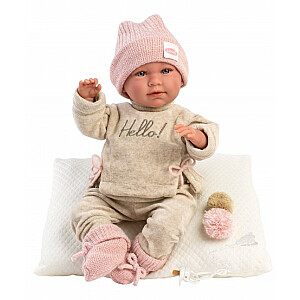 Kūdikių lėlytė Mimi 42 cm (antklodė, su čiulptuku, minkštas kūnas) Ispanija LL17420