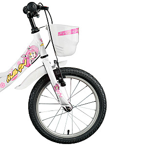 Vaikiškas dviratis GoKidy 16 Hello Girl (HEL.1602) baltas