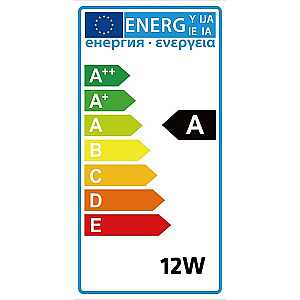 12 W LED lubinis šviestuvas su judesio jutikliu Energy MCE131 PIR, diapazonas 6 m