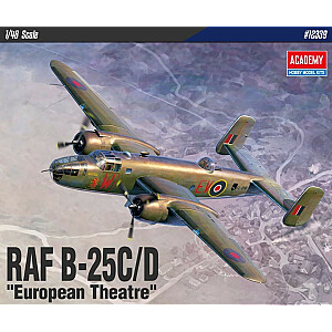 Plastikinis B-25C/D Europos teatro modelis