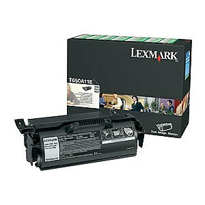 Lexmark T650A11E dažų kasetė 1 vnt. Originalus juodas
