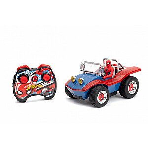 Radijo bangomis valdomas automobilis Spider Man RC Buggy 1/24 su figūra