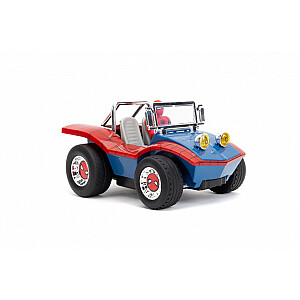 Radijo bangomis valdomas automobilis Spider Man RC Buggy 1/24 su figūra