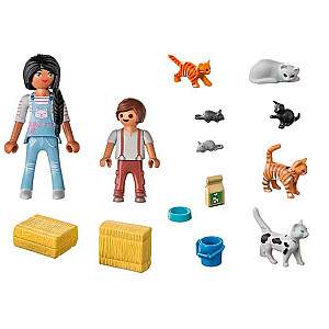 Playmobil Country Cat Family 71309