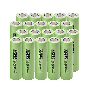 20 baterijų, ličio jonų baterija 18650 INR1865029E, 3,7 V, 2900 mAh