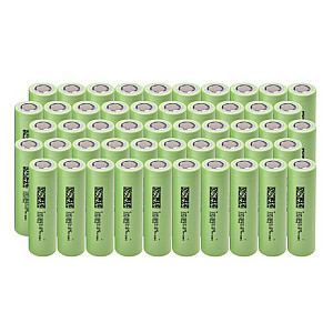 50 elementų, ličio jonų baterija 18650 INR1865029E, 3,7 V, 2900 mAh