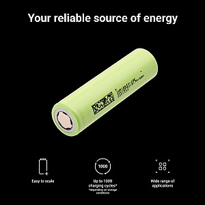 50 elementų, ličio jonų baterija 18650 INR1865029E, 3,7 V, 2900 mAh