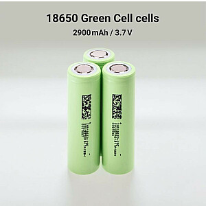 50 elementų, ličio jonų baterija 18650 INR1865029E, 3,7 V, 2900 mAh