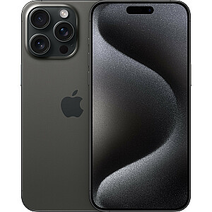 Išmanusis telefonas Apple iPhone 15 Pro Max 256 GB Black Titanium (MU773)